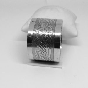 Rond de serviette, argent massif, Orfèvre Adolphe Boulenger, Paris.