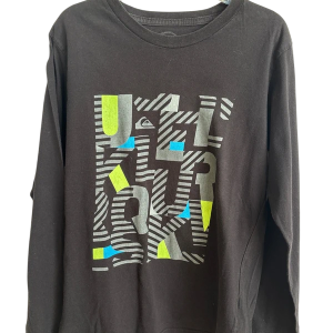 T-shirt Quiksilver noir à manches longues