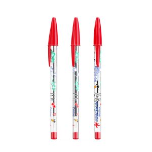 BIC® Cristal® Expression Rouge – Stylo publicitaire personnalisé