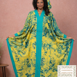 Boubou Koko Dunda – Jaune et Turquoise