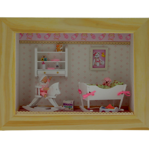 Vitrine en kit – Cadeau de naissance – Fille