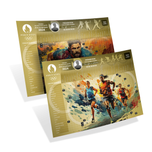 Calendrier A4, 350 grammes Paris 2024